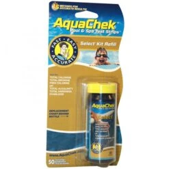 AquaChek Select Refill (50) For Free Chlorine, Total Chlorine, Total Bromine, Total Alkalinity, Total Hardness, Cyanuric Acid (Stabilizer) & PH, 1 Pack