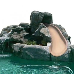 SR Smith BigRide Pool Slide, Left Turn, Taupe