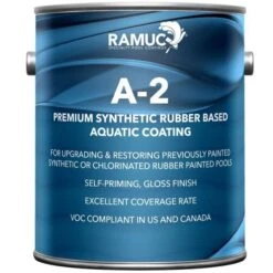 Ramuc Type A-2 Synthetic Rubber Based Coating 1 Gallon, Blue -Swimline Shop 3193 feb2023 1