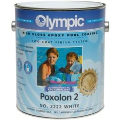 Olympic Poxolon 2 Epoxy Pool Coating 1 Gallon, White