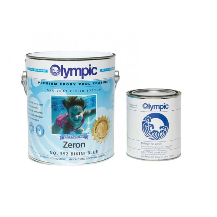 Olympic Zeron Epoxy Pool Coating 1 Gallon, Bikini Blue 4 Olympic Zeron Epoxy Pool Coating 1 Gallon, Bikini Blue - Image 2