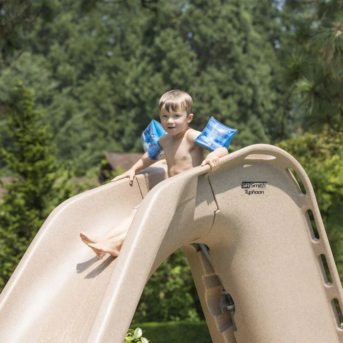 SR Smith Typhoon Pool Slide, Right Turn, Sandstone 6 SR Smith Typhoon Pool Slide, Right Turn, Sandstone - Image 4