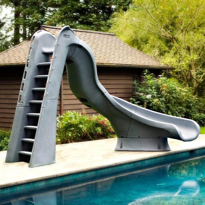 SR Smith Turbo Twister Pool Slide, Right Turn, Gray Granite 3 SR Smith Turbo Twister Pool Slide, Right Turn, Gray Granite