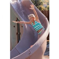 SR Smith Turbo Twister Pool Slide, Right Turn, Gray Granite 21 SR Smith Turbo Twister Pool Slide, Right Turn, Gray Granite -Swimline Shop 4637 l 3