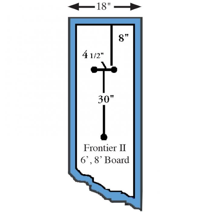 SR Smith Frontier II Replacement Diving Board, 6 Ft, Blue 6 SR Smith Frontier II Replacement Diving Board, 6 Ft, Blue - Image 4