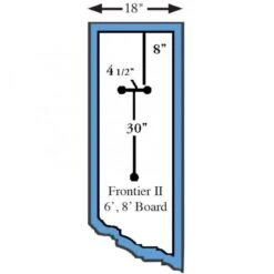 SR Smith Frontier II Replacement Diving Board, 6 Ft, White -Swimline Shop 4641 d sq 3