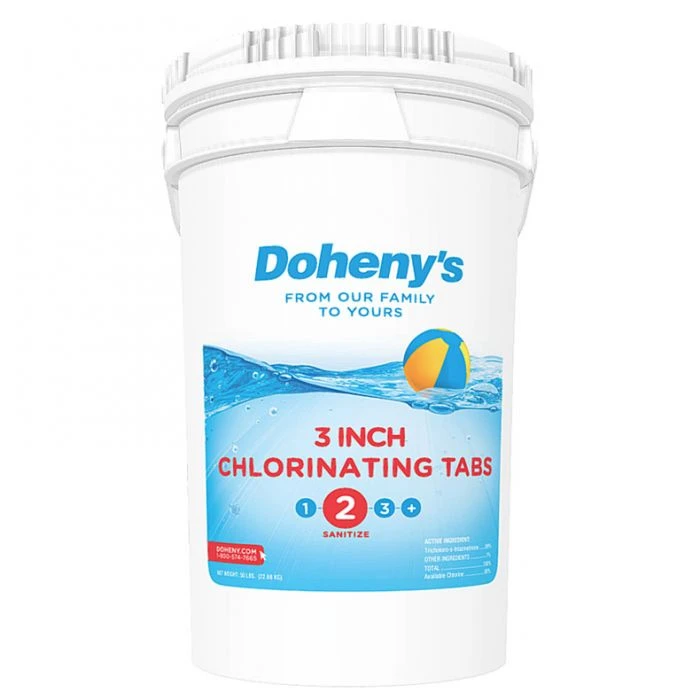 Doheny's 3 In Chlorine Tabs, 50 Lb 3 Doheny's 3 In Chlorine Tabs, 50 Lb
