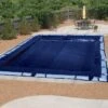 Doheny's Economy Winter Cover For 16x34 Ft Rectangular Pools, 4 Year Warranty, With 12 Water Bags -Swimline Shop 4yreconomy rect 790 10