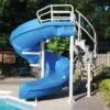 SR Smith Vortex Pool Slide, Half Tube With Ladder, Blue -Swimline Shop 5033 a sq 1