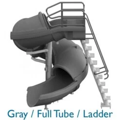 SR Smith Vortex Pool Slide, Full Tube With Staircase, Blue -Swimline Shop 5033gray a sq 6