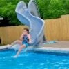 Global Pool Products Rip Tide Pool Slide, Right Turn, Grey -Swimline Shop 90172 a sq