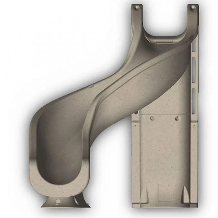 Global Pool Products Rip Tide Pool Slide, Left Turn, Grey 8 Global Pool Products Rip Tide Pool Slide, Left Turn, Grey - Image 6