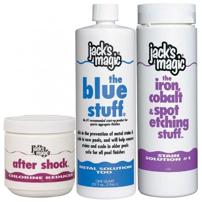 Jack's Magic Stain Solution #1 Value Pack For Chlorine Pools 3 Jack's Magic Stain Solution #1 Value Pack For Chlorine Pools