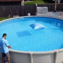 Doheny's Heavy-Duty Air Pillow, 4.6x15 Ft For Oval Pools, 2 Pack -Swimline Shop airpillowstep1 1 7