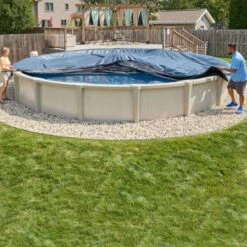 Doheny's Heavy-Duty Air Pillow, 4x4 Ft For Round Pools Up To 18 Ft, 3 Pack -Swimline Shop airpillowstep3 1 2