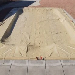 Doheny's Pro-Tek Winter Cover For 25x45 Ft Rectangular Pools, 20 Year Warranty, With 16 Water Bags
