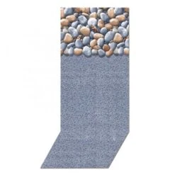 Swimline Overlap Pool Liner, 48-52 In Wall, 16x24 Ft Oval, 25 Gauge, Rock Island