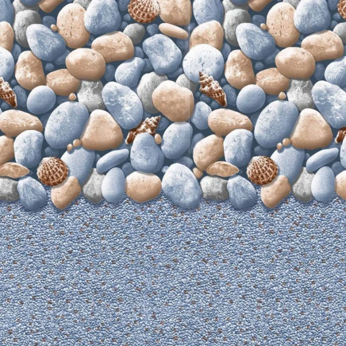 Swimline Overlap Pool Liner, 48-52 In Wall, 27 Ft Round, 25 Gauge, Rock Island 4 Swimline Overlap Pool Liner, 48-52 In Wall, 27 Ft Round, 25 Gauge, Rock Island - Image 2