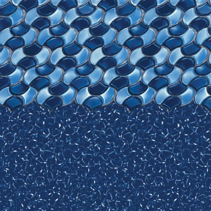 Swimline Overlap Pool Liner, 48-52 In Wall, 28 Ft Round, 20 Gauge, Rolling Wave 4 Swimline Overlap Pool Liner, 48-52 In Wall, 28 Ft Round, 20 Gauge, Rolling Wave - Image 2